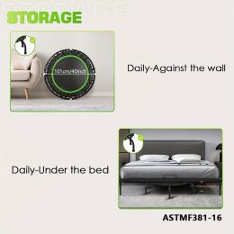 661 lbs Fitness Trampoline Get in Shape At Home or In The Garden with Our 40 inch Mini Exercise Trampoline - Stable and Fun ASTM F381-16 (1 pc)