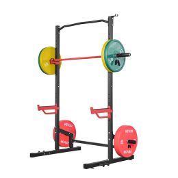 Power Cage Squat Rack, Multifunctional Power Rack Home Gym, 1000LBS Strength Training Workout Equipment with 4 Band Pegs