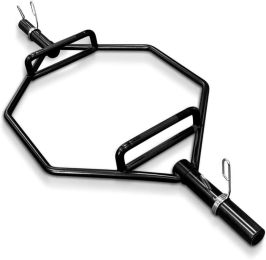 Olympic Hex Bar, Trap Bar 56" Chrome Finish Hex Weight Lifting Bar Deadlift Bar with Two-Handle, for Squats, Deadlifts, Shrugs Power Pulls