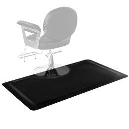 Salon Mat for Hair Stylist, 3 x 5 FT Rectangle Salon Chair Mat Anti Fatigue, 1/2" Thickened PVC + NBR Barber Shop Floor Mat with Round Cut Out