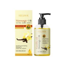EELHOE Vanilla Body Essential Oil Softens Body Skin Hydrating Moisturizing Soothing Radiant Body Essential Oil (Option: 100ml-130.6g-5.28*1.69*1.69inch)