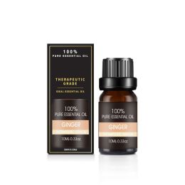 Organic Essential Oils Set Top Sale  Natural Therapeutic Grade Aromatherapy Oil Gift Kit For Diffuser (Option: Ginger essential oil)