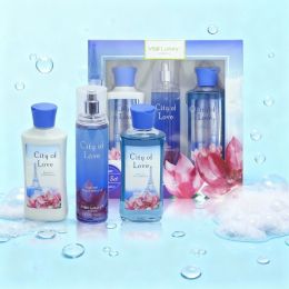 Christmas Gift Set 3-Piece Set, 10 Fl.oz Body Care Fragrance Set, Featuring Floral, Candy, And Sweet Pea Scents. Includes Scented Shower Gel, Bod (Option: City Of Love)