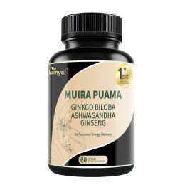 Muira Puama Ginseng Ashwagandha Ginkgo Tribulus  Herbal Supplements  Unleash Your Potential Through Our Pills  Dietary Supplements, Help Promote (Option: 1 PCS)