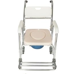 Nursing Room Soft Cushion Toilet Chair (Option: White Beige)