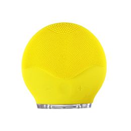 Electric waterproof silicone cleansing instrument (Option: yellow)