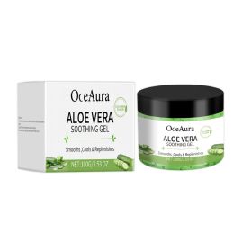 OceAura Aloe Vera Cucumber Gel, Moisturizing And Cooling Body Care Moisturizing And Refreshing Skin Aloe Vera Gel (Option: 100g-131.97g-2.83*2.83*1.77inch)