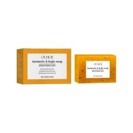 OUHOE Turmeric & Kojic Soap, Gentle Cleansing Skin Moisturizing Facial Body Care Soap (Option: 1pc)