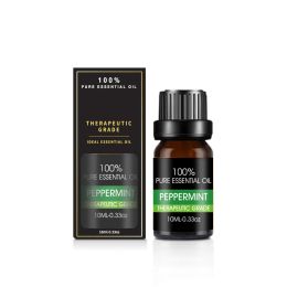 Organic Essential Oils Set Top Sale  Natural Therapeutic Grade Aromatherapy Oil Gift Kit For Diffuser (Option: Peppermint essential oil)