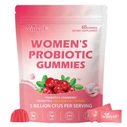 Cranberry Probiotic Gummies  Targets Body Odor, Women's Health, And PH Balance  Vegan 60 Gummies Per Pack (Option: 1 PCS)