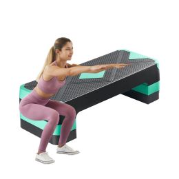 Aerobic Exercise Step Platform for Home Gym (Color: Green, Type: Fitness Supplies)