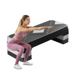 Aerobic Exercise Step Platform for Home Gym (Color: Gray, Type: Fitness Supplies)