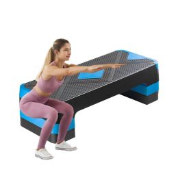 Aerobic Exercise Step Platform for Home Gym (Color: Blue, Type: Fitness Supplies)