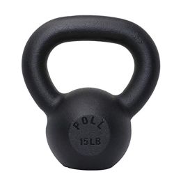 Arm Power Exercise Equipment Kettlebell for Home Fitness (Color: Black, Weights Available: 15LB)
