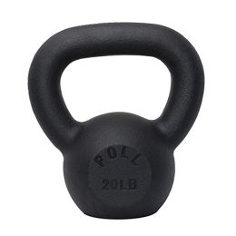 Arm Power Exercise Equipment Kettlebell for Home Fitness (Color: Black, Weights Available: 20LB)