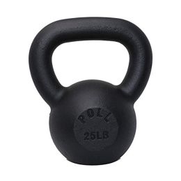Arm Power Exercise Equipment Kettlebell for Home Fitness (Color: Black, Weights Available: 25LB)
